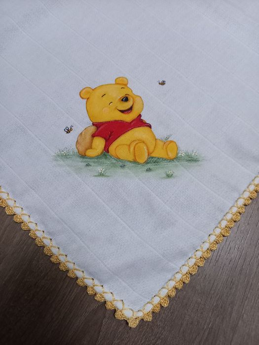 Fralda pintada Pooh
