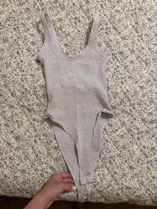 Боді в рубчик zara
