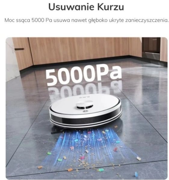 NOWOŚĆ Robot ILIFE A30 Pro 2w1/ 5000Pa/ mopuje i odkurza/ze stacją