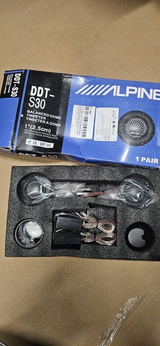 Głośniki samochodowe wysokotonowe ALPINE tweetery nowe