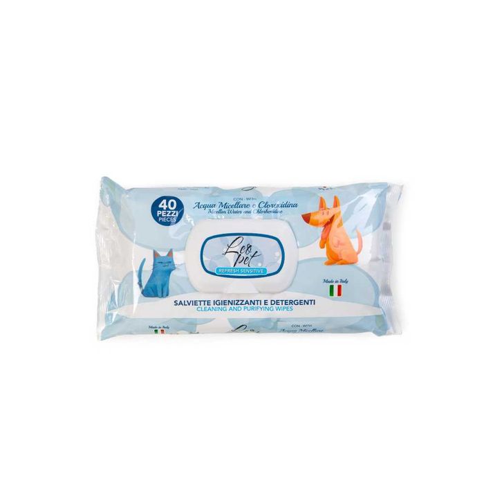 NOVO - Toalhitas Perfumadas LeoPet 40unidades