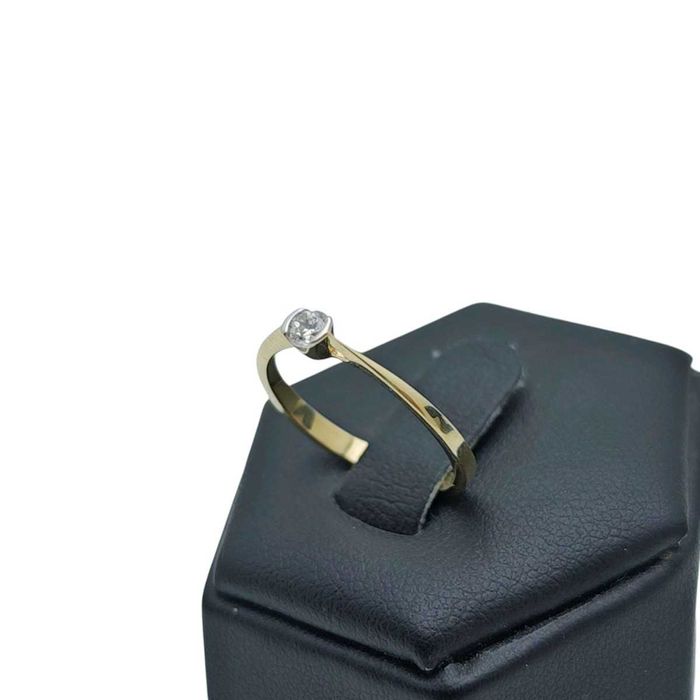 Piękny Złoty Pierścionek 1,27G P585 14K R.12