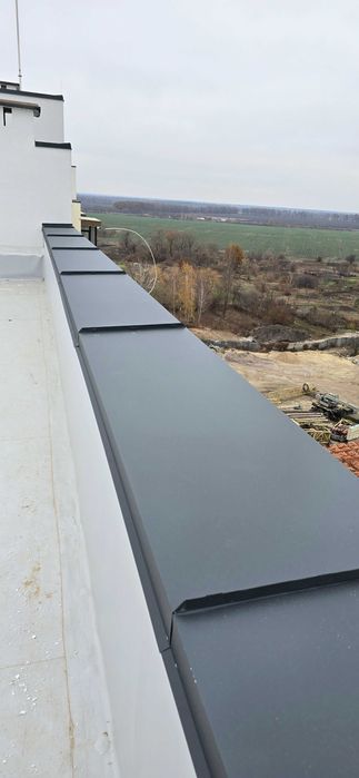 Монтаж плоскої ПВХ / ТПО покрівлі Плоский дах Монтаж ПВХ мембрани