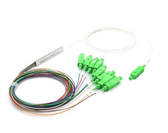 Splitter optyczny PLC Steelbox 1x8 Złącza SC/APC nowe ( cena 12 PLN )