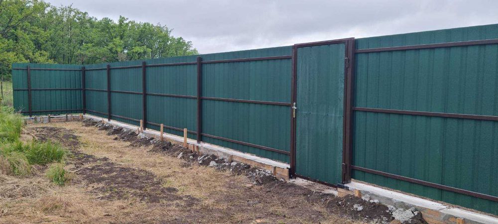 профлист, Жалюзи, металосайдинг, 3D сетка, забор, ворота, навес, перил