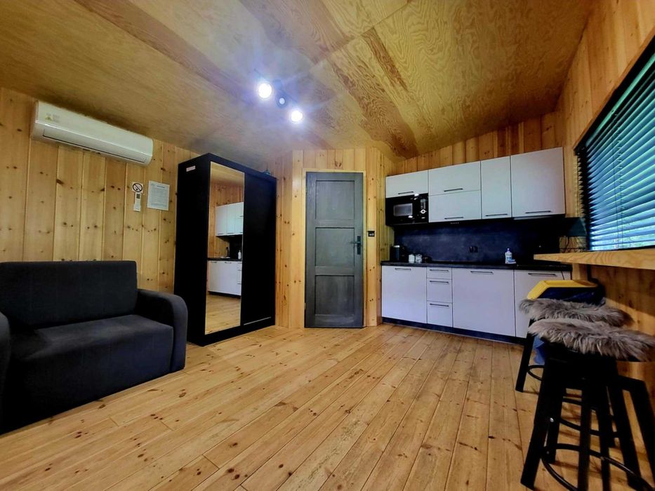 Domek z sauną nad jeziorem