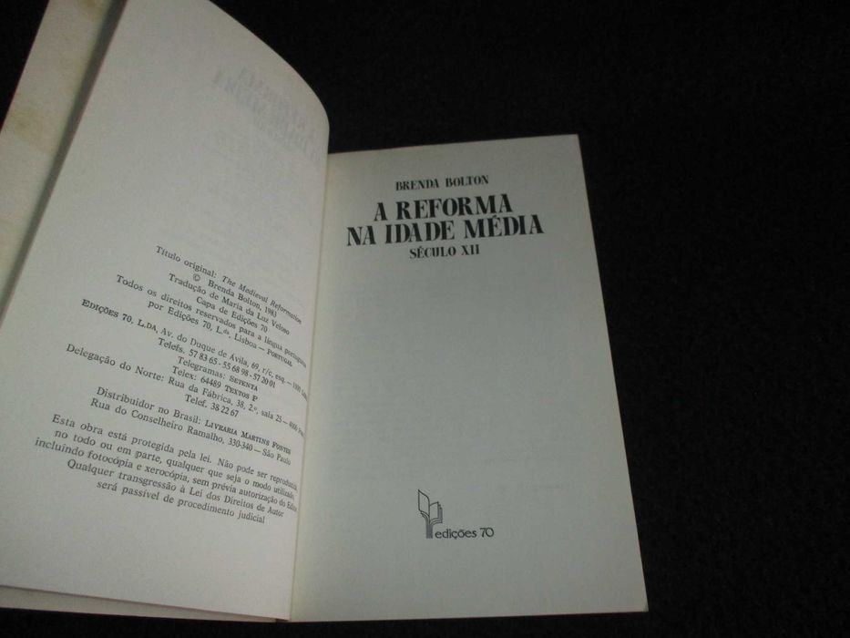 Livro A Reforma na Idade Média Brenda Bolton