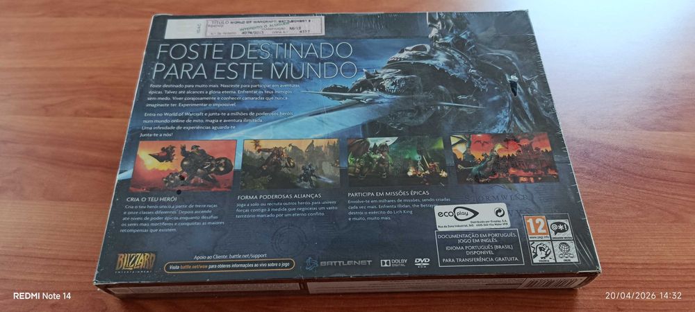 Jogo Antigo de Computador "World of WarCraft"