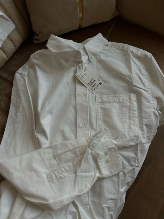 Біла чоловічя Рубашка / сорочка H&M L