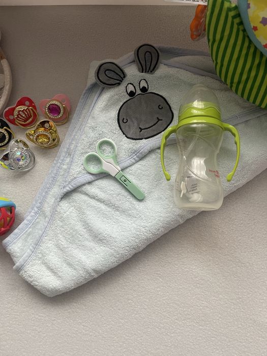 Большой набор для малыша! Ванночка, соска, матрасик, бутылочка