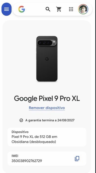 Google Pixel 9 Pro XL 512GB — Preto