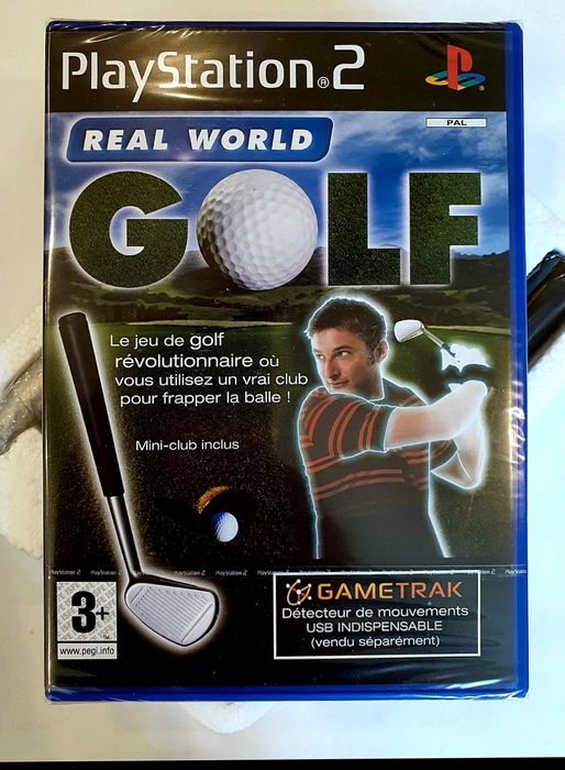 Real World Golf ps2 PlayStation Gametrak Controler Bundle new Sealed