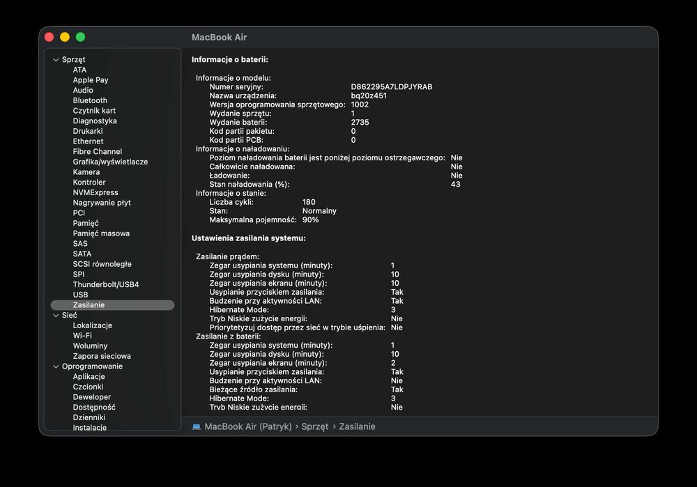 Macbook Air M1 8/256GB SSD