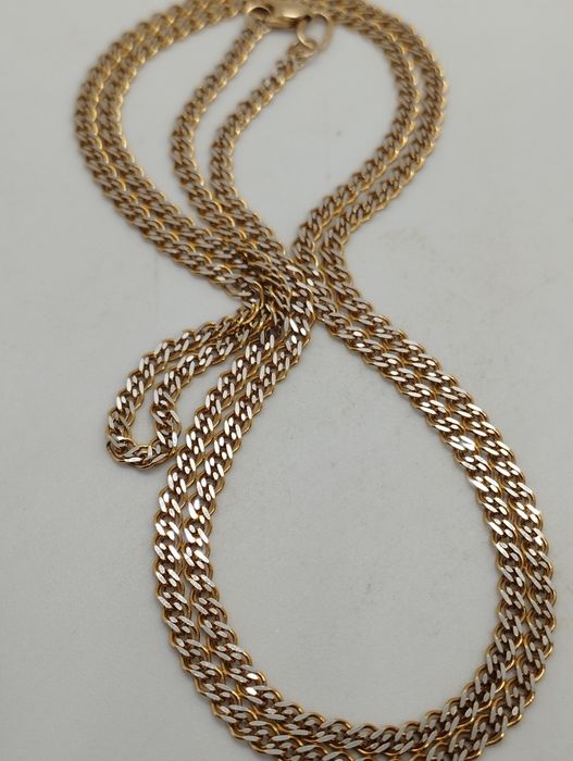 Золотая двухцветная цепочка 60 см 5.75 грамма