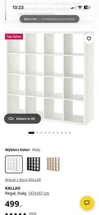 Półka regał Ikea