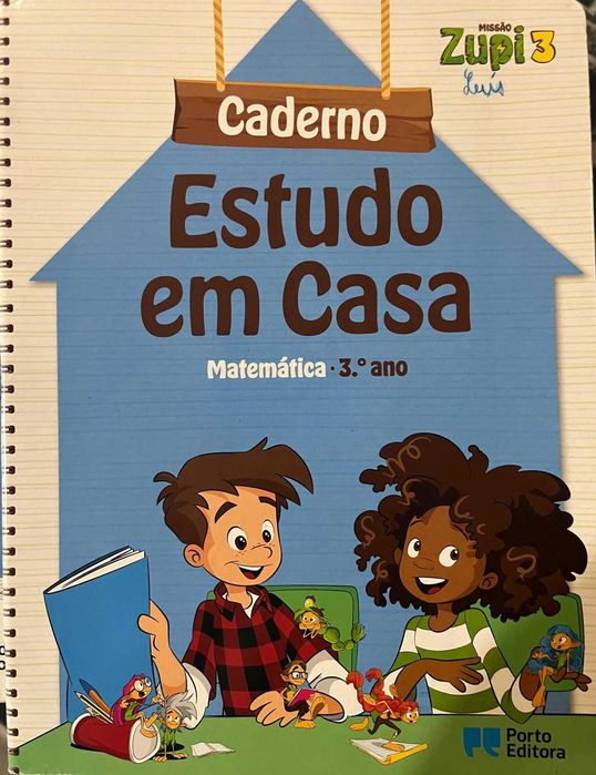 Zupi 3 Matemática 3º Ano | Manual Escolar Porto Editora Ensino Básico + Caderno de Estudo em casa