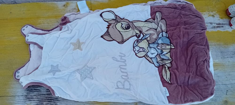 Saco para dormir bebé com Bambi tamanho  3-6 meses