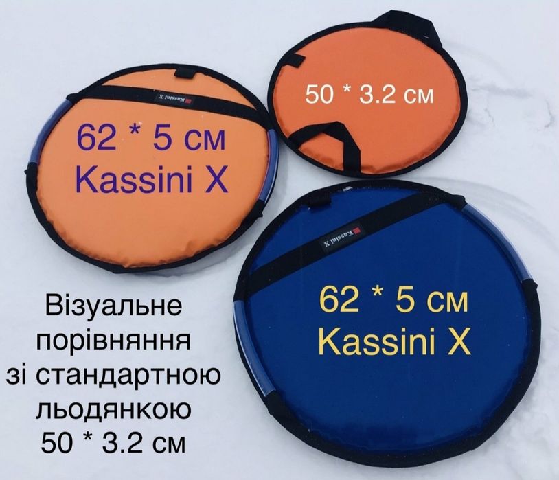 Льодянка велика з ПВХ тканини, тюбінг, надувні санчата
- Тканина - елі