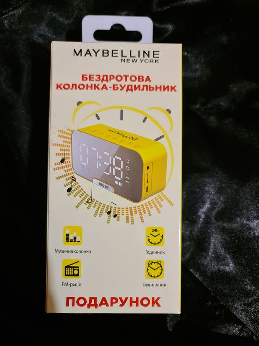 Музична колонка будильник радіо годинник