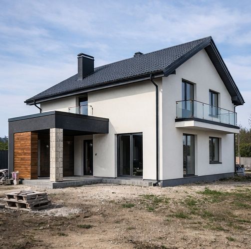 Дім 135м², стіни, вікна, двері, 2 поверхи, теплоізоляція