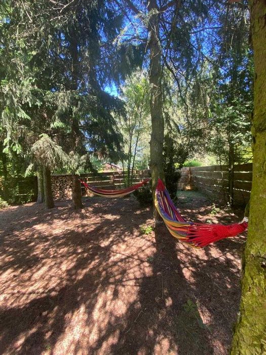 Domek nad jeziorem Łąkie jacuzzi sauna prywatny pomost