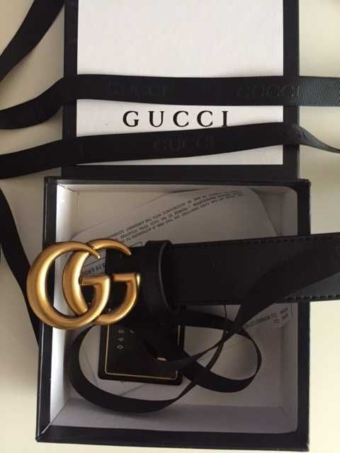 Pas gucci w pudełku woreczek wstążka