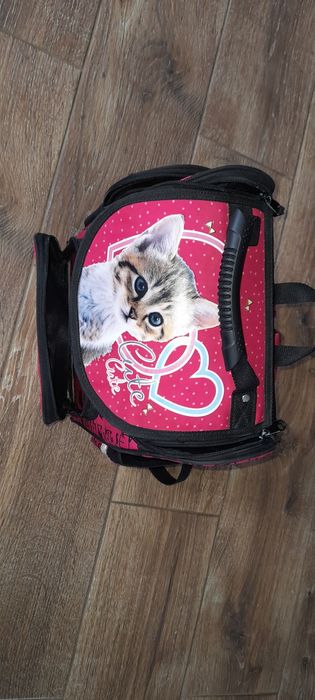 Plecak szkolny z kotkiem