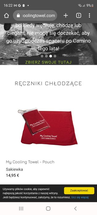 Ręcznik chłodzący fitness