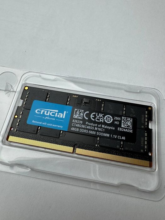 Оперативна пам'ять Crucial DDR5 SO-DIMM 48GB 5600MHz CL46