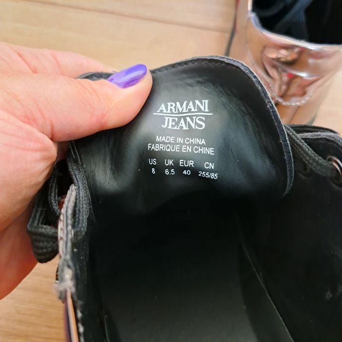 Кроссовки кеды мокасины унисекс Armani Jeans p.40