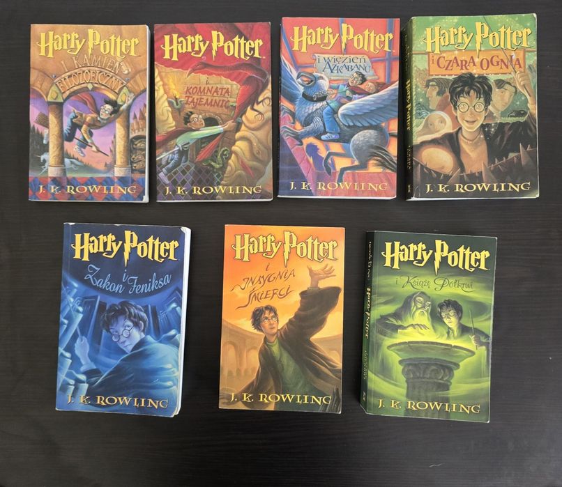 Harry Potter seria książek stare wydanie