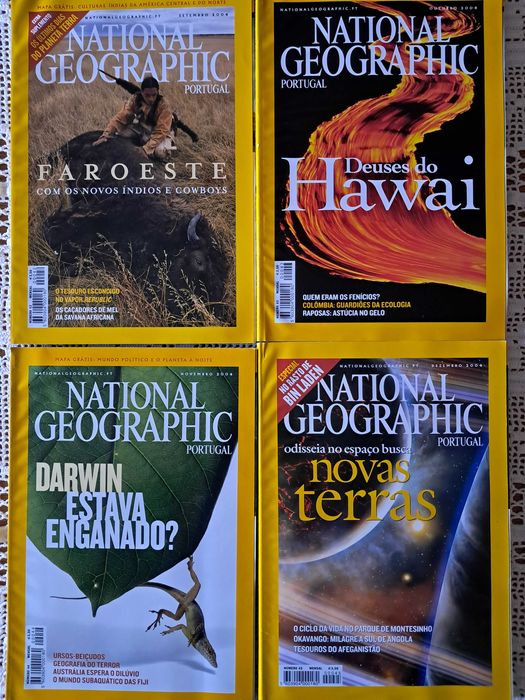 National Geographic (edição: inglesas e portuguesas) diversas