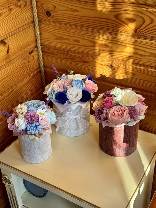 Комозиціі з мильних квітів