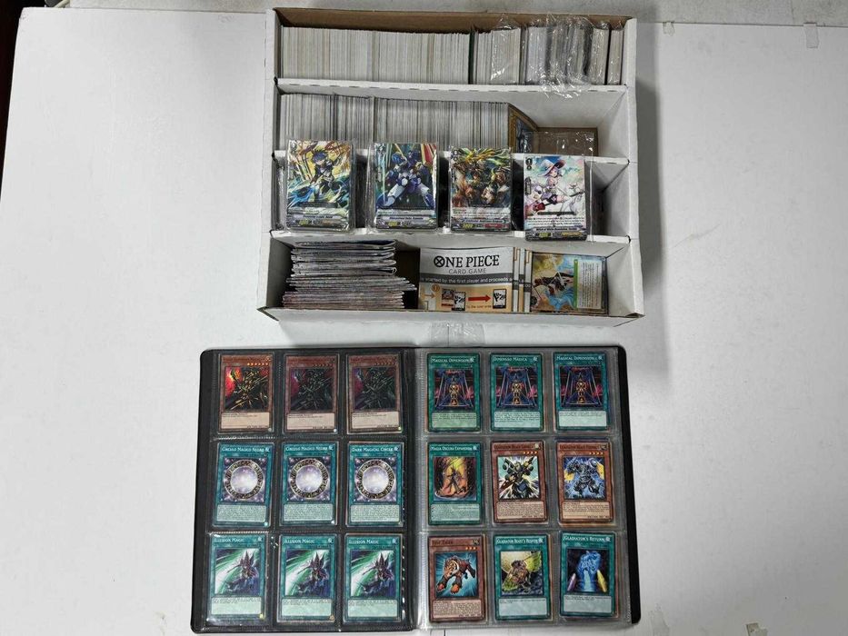 Bulk Cartas de Pókemon / Yugi-oh / One Piece / Vanguard + Binders