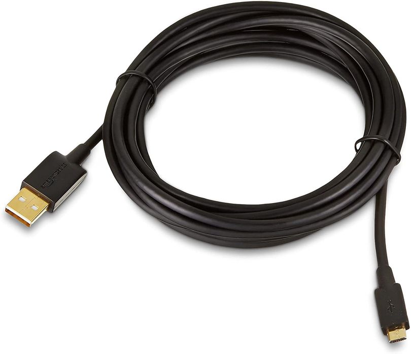 outlet kabel amazonbasic usb - microusb typ b 3 m czarny czarny