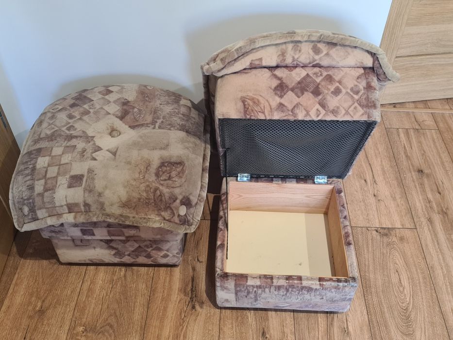 Pufy używane 2 sztuki