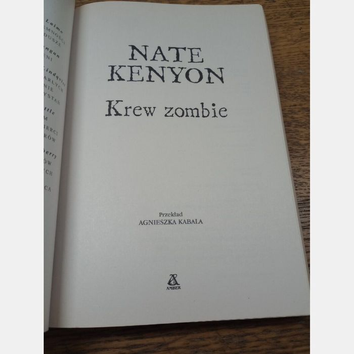 Krew zombie. Nate Kenyon