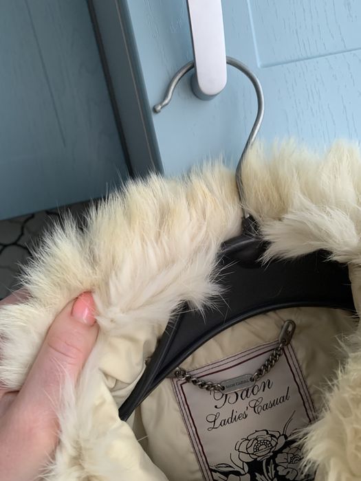 Пуховик з хутром кроля