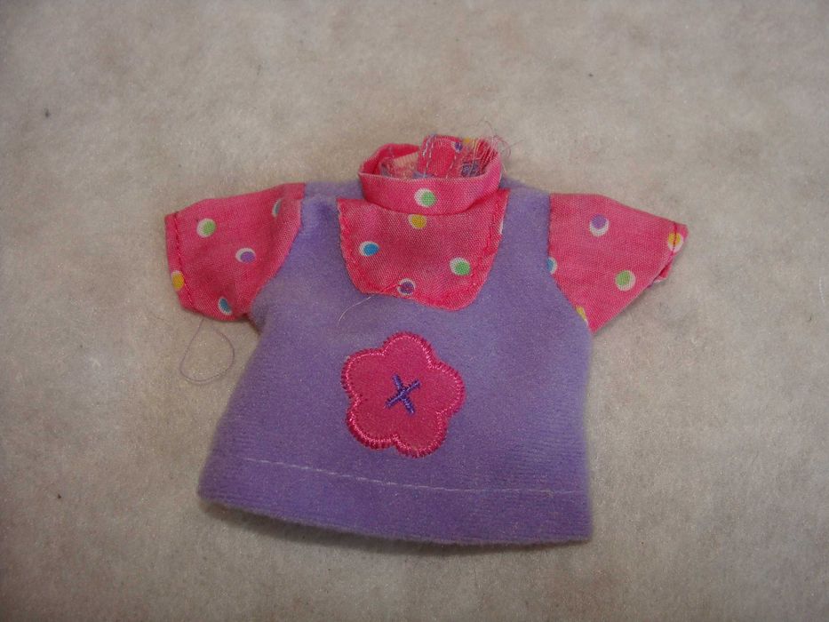 Camisola Roxa e Rosa para Boneca