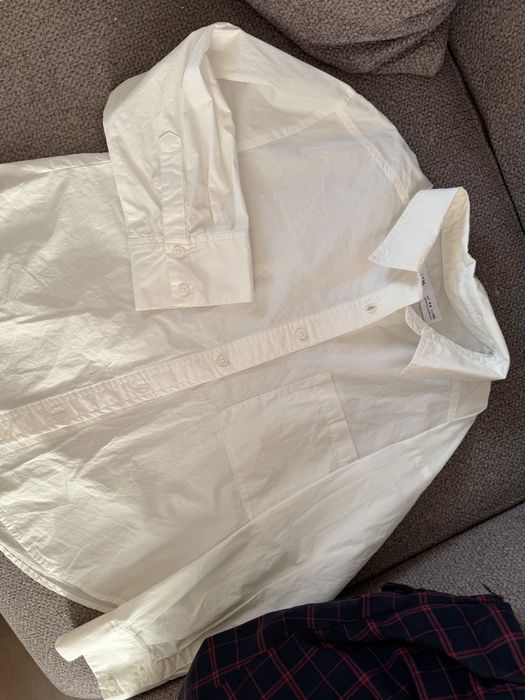 Нарядна Біла сорочка на дівчинку, zara 130см