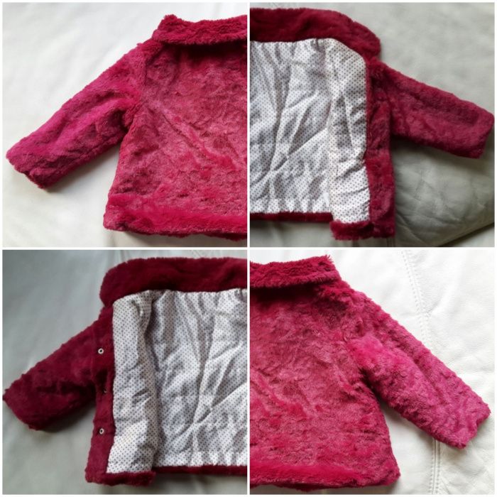 r. 80/86 futerko przejściowe kożuszek Young Dimen. RÓŻOWY BORDO