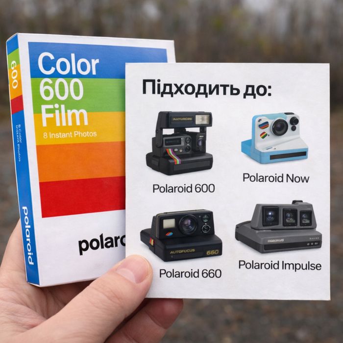 Плівка Polaroid 600 -  8 кадрів (картридж, касета)