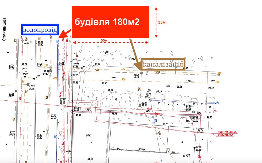 Фасад- 17соток - Столичне шосе, будівля 180м2