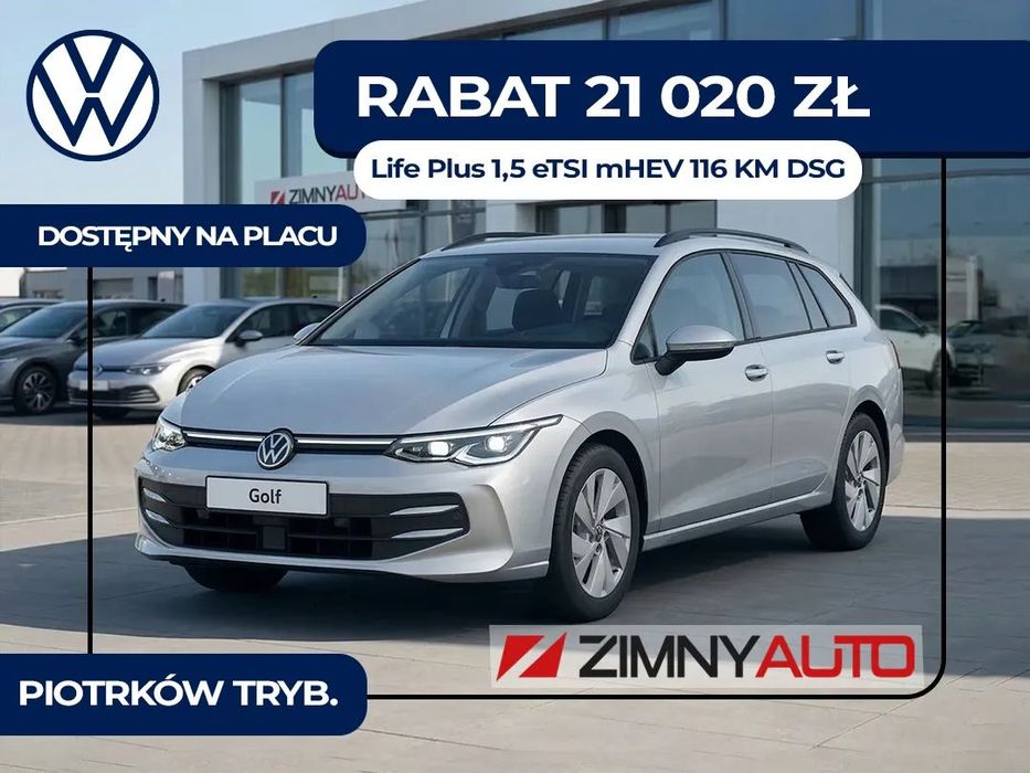 Volkswagen Golf Variant Life Plus 1.5 TSI 116KM/2026/Rabat 21000PLN!/ HAK/Od ręki!