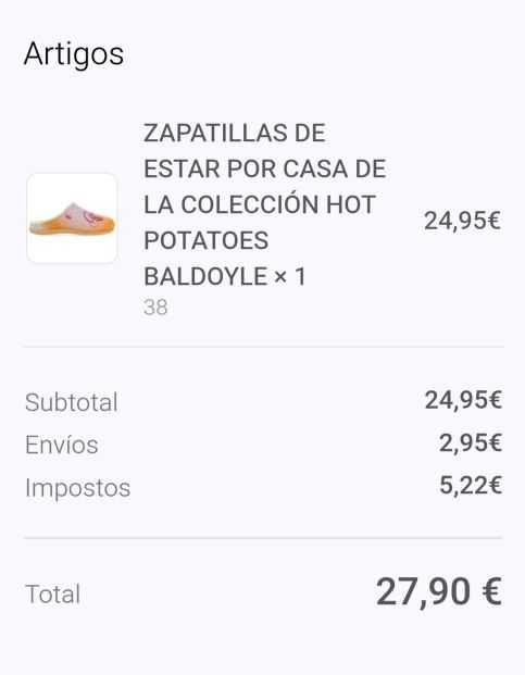 Pantufas Hot Potatoes Nº38