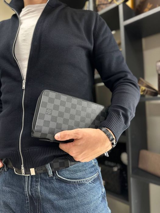 Кошелек Louis Vuitton чоловічий портмоне повний комплект бутика