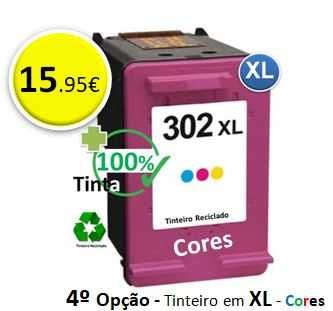Tinteiros HP 302 Reciclados  - 4º Opções de escolha