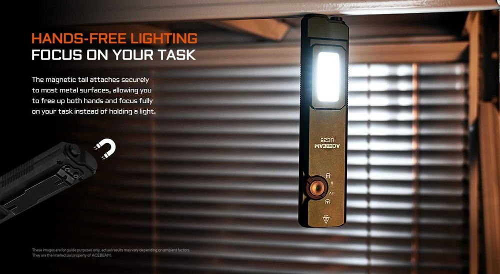 ACEBEAM UC25 Ліхтар Універсальний з Лазером, УФ, Магніт, 3100 Люмен