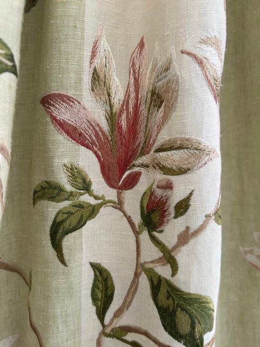 Embroided Silk Curtains