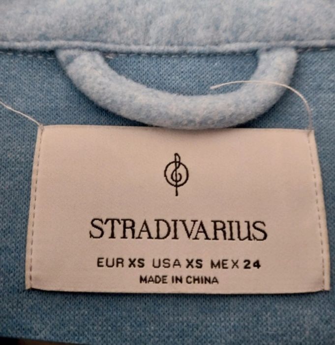 Casaco Curto / Sobrecamisa Azul Bebé Stradivarius